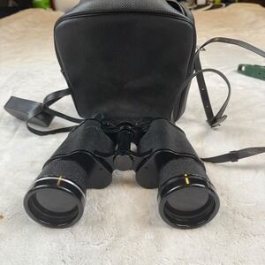 Sears 7x50mm Binoculars Model 6204 Coated Optics with Case Made in Japan Black
